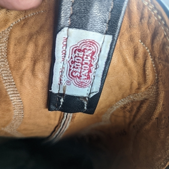 Nocona Boots Gold Honey Exotic Genuine Python Leather Round Toe Cowboy Western B - Picture 10 of 12